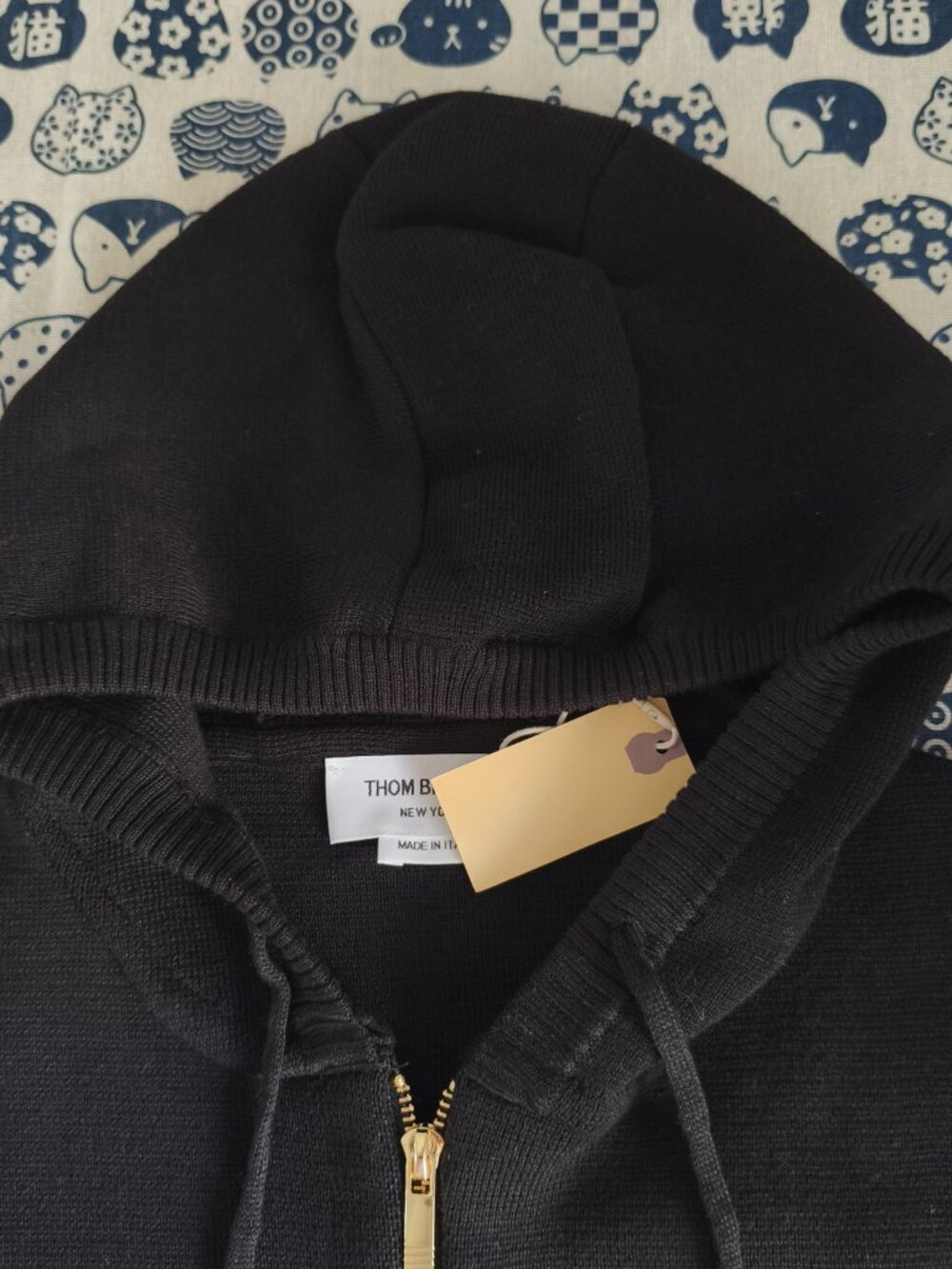 Thom Browne Knit Hooded Zip-Up Cardigan - Picture 2 of 8
